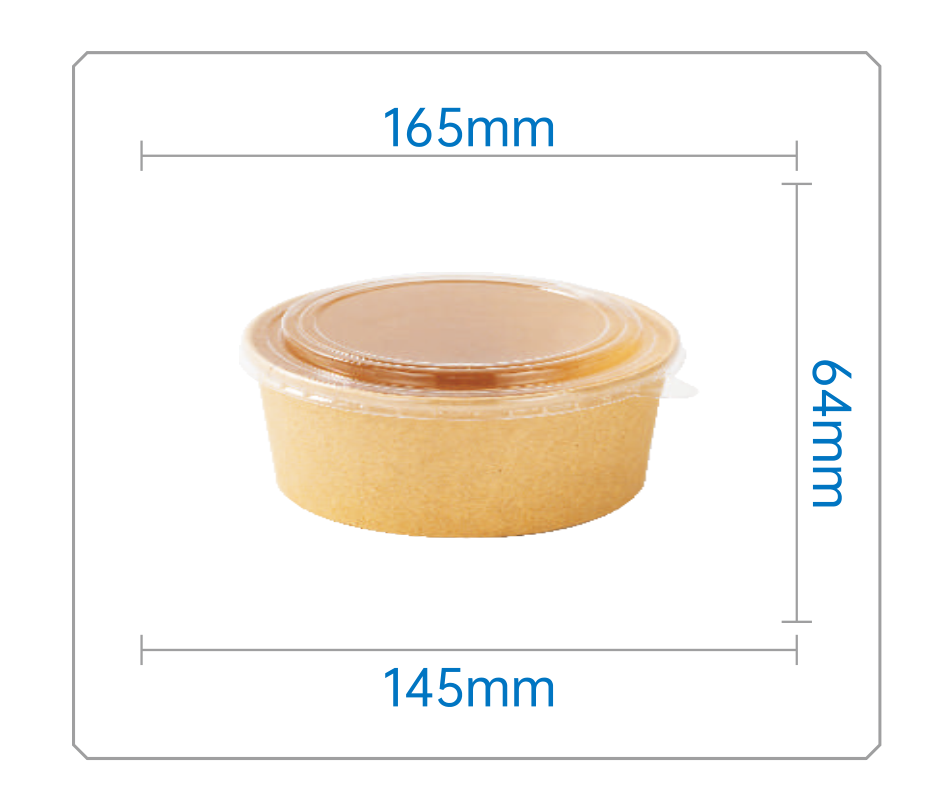 1100ML牛皮纸碗